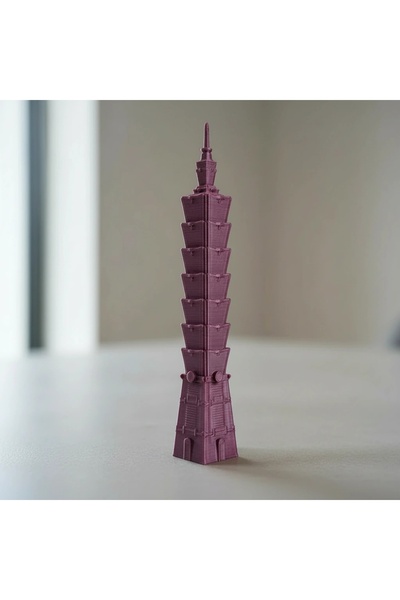 OEM Taipei 101 Miniature Model, 3D Printed Decorative Object