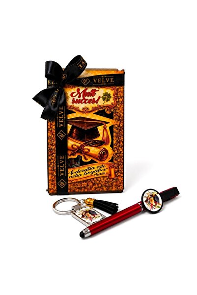velve "Good luck" graduation Top Bottom Set with touch pen and personalized K...