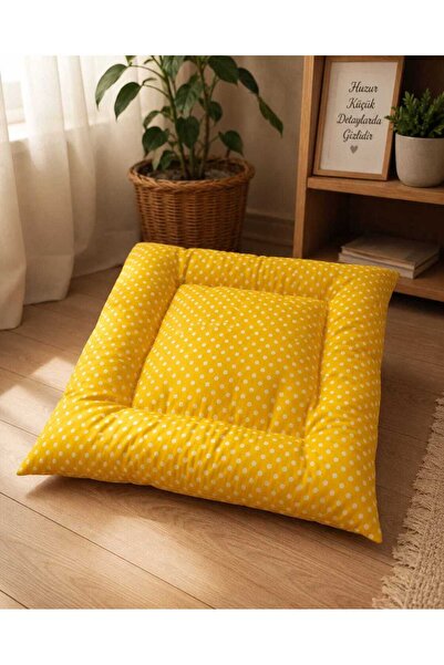 Erca Home Tekstil Ürünleri Pofidik Elyaf Dokulu Dikişli Sandalye Minderi 1 Ad...