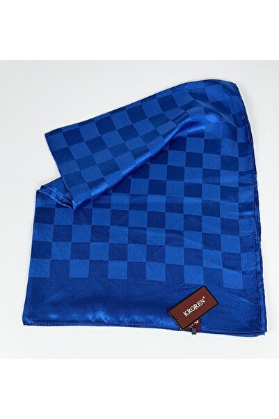 KROREN Crepe Jacquard Checkered Pattern Shawl - 70 X 190 - 7379-159