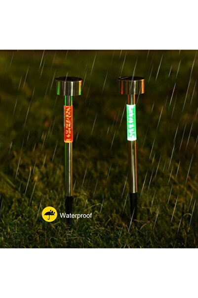 OEM Lampă solară LED pentru grădină, model rotundă, albă, 24.5cm, stick exter...