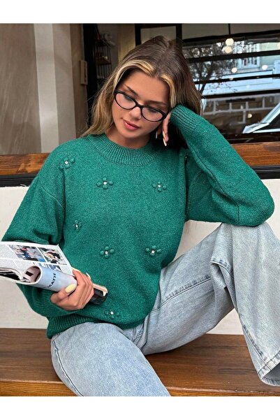 Iuliashop Diana Knitted Sweater Turquoise - S