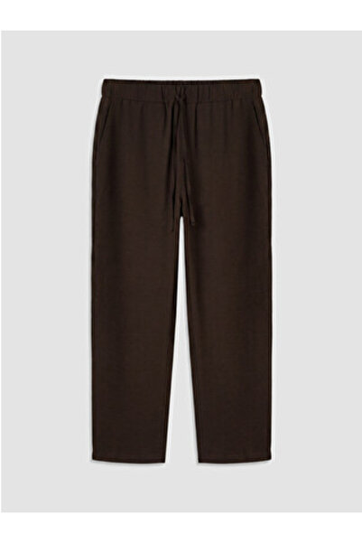 LC Waikiki New Season Brown Women's Trousers with Elastic Waist
