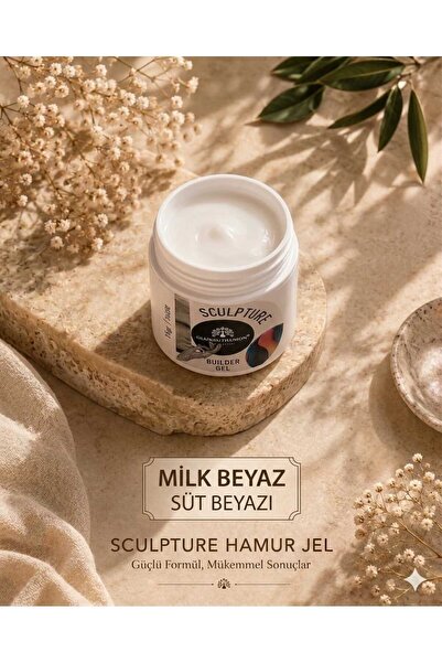 Sculpture Hamur Jel Non-Stick Rakı Beyazı (15 Gr) – Protez Tırnak Kolay Şekil...