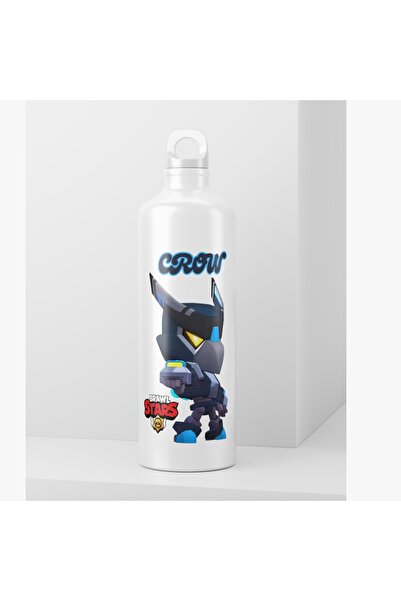 ALPŞAN TİCARET Brawl Stars Crow Baskılı Matara (İstediğiniz Karakteri Belirtm...
