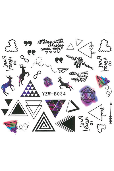 E-Unghii Water-based adhesive sticker stz 1004