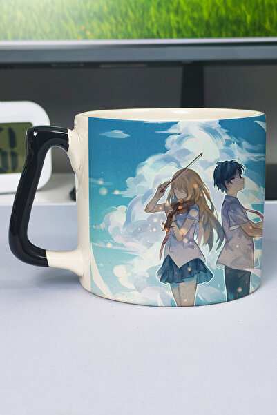 ZipZap Your Lie in April Anime Printed Ceramic Luxury Mug (1 Piece) Custom Bl...