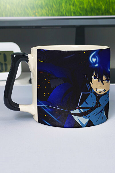 ZipZap كوب سيراميك فاخر مطبوع عليه رسومات أنمي Ao no Exorcist (قطعة واحدة) بم...