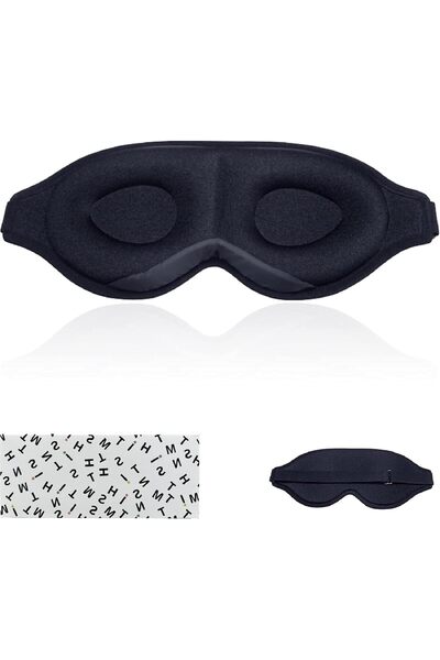 THMINS Sleep Eye Mask for Men Women, 3D Contoured Cup Sleeping Mask & Blindfo...