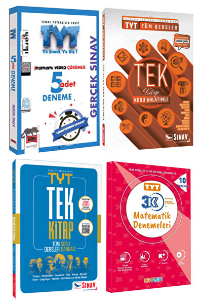 Sınav Yayınları Yargı TYT Ya Şimdi Ya Hiç 5 Deneme+ Tek Kitap Konu Anlatımı-S...