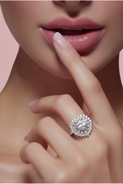 Monalisa Home Adjustable Zircon Stone Patterned Ring