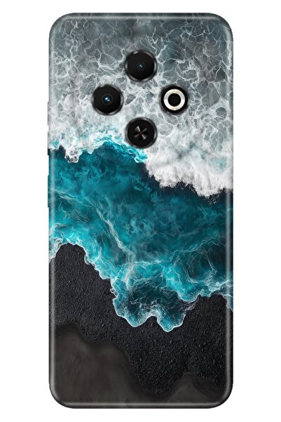 TECNO Spark 30C (KL5n) Kılıf Ocean Fine Temalı Desenli Darbe Emici Silikon