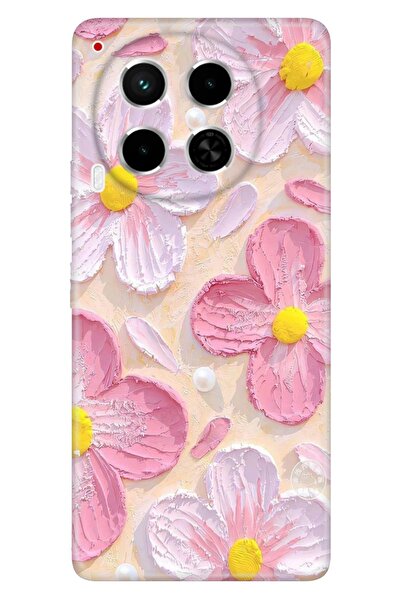 TECNO Camon 30 (CL6) Kılıf Paint Botanical Temalı Desenli Darbe Emici Silikon
