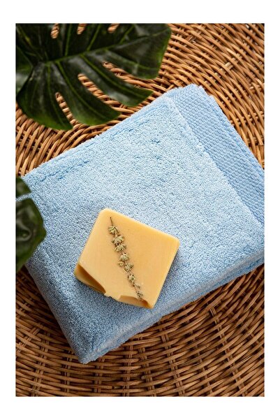LC Waikiki Nevavm Comfort with a Difference 100% Cotton Face Towel Blue 50X90