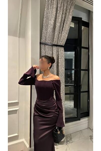 BASMA FASHION Elegant brown dress