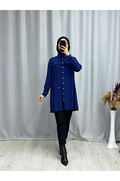 moda acar Tie-Neck Tunic