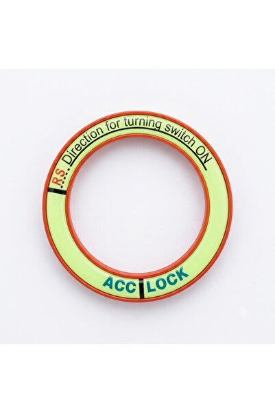 Generic Brand Auto Ignition Key Entry Frame Highlighter Modified Ring Red
