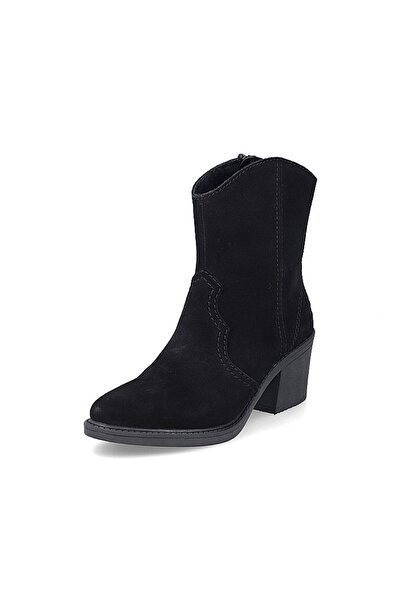 Rieker Cizme/Ciocate negre, piele naturală, catifea neagră Y1251-00