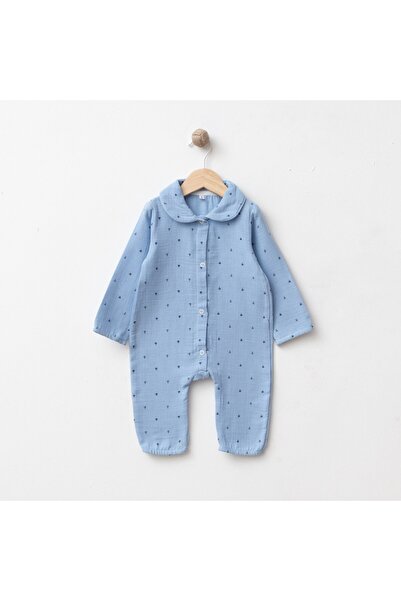 Pufiko Kids Gots Certified 100% Cotton Muslin Baby Boy Romper