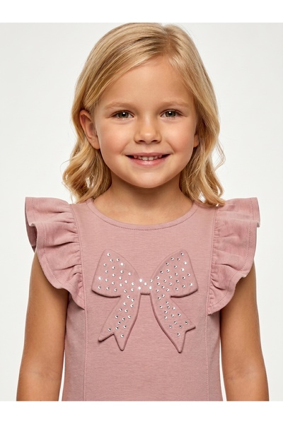 mycuess Girl's Oysho Bow and Stone Gilet Dress 2-5 Years