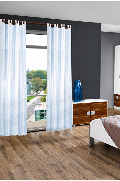 Hitexbau Blue tie-back curtain