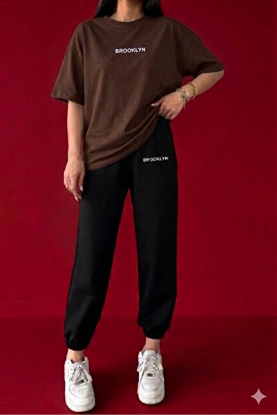 SILATU Brooklyn Printed Tracksuit T-Shirt Set