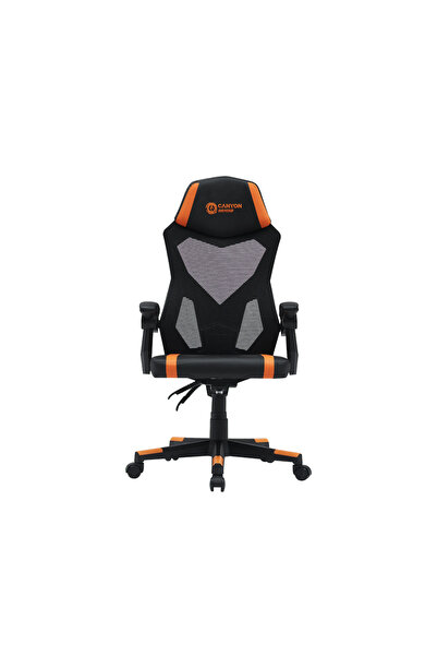 CANYON Scaun gaming Flow MCH01, Mesh, Negru/Portocaliu