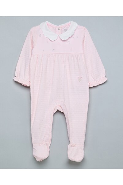 R&B Embroidered Collared Footed Sleepsuit