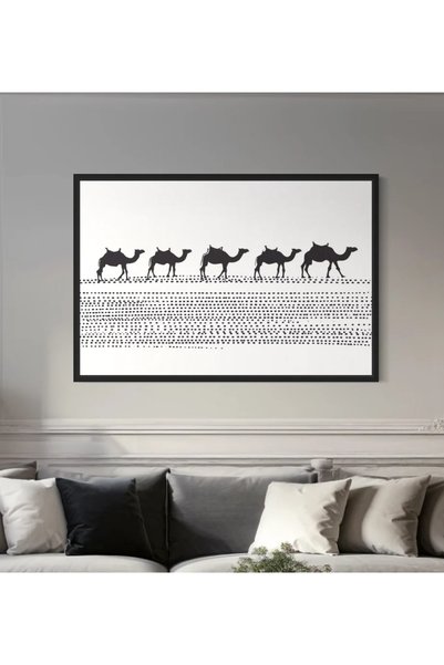 Afkar modern لوحة جدارية فنية مودرن - لوحة كانفس بتصميم تجريدي أنيق - ديكور عصري لغرف المعيشة والمكاتب