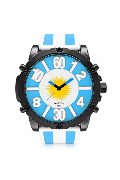 Watch Ceas de mana, barbatesc, Silicon, Alb/Albastru, CB24