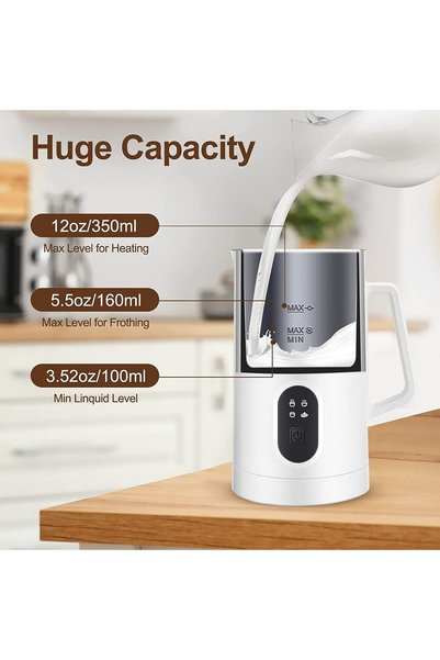 Generica Electric Milk Frother Steamer Milk Foamer 4in1 Multifunctional Hot Cold Milk Foam Maker 400W