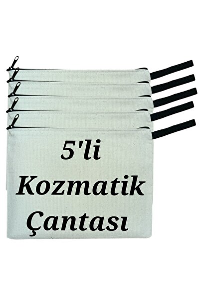Clucth ,kozmatik çantası 5 li paket
