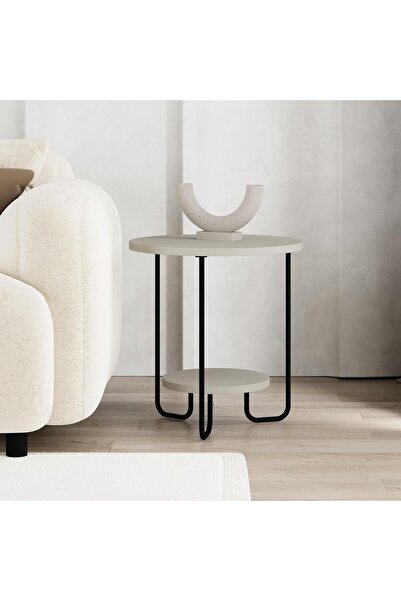 Mourah Home Corro End Table 40cm W - Sandstone