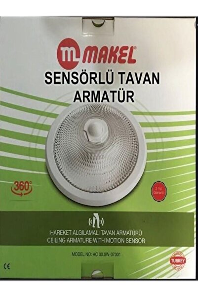 MAKEL Hareket Algılamalı Tavan Armatürü
