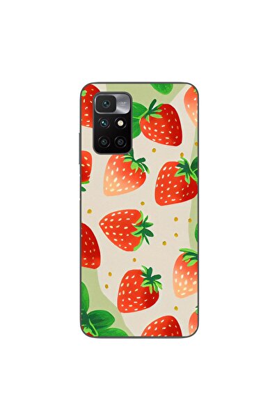 OEM Case compatible with Xiaomi Redmi 10 Silicone Gel Tpu Strawberry Pattern
