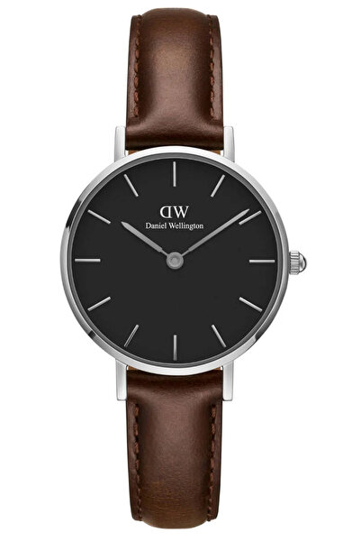Daniel Wellington Κλασικό Πετίτ Μπρίστολ Ασημί Μαύρο 28mm DW00100233