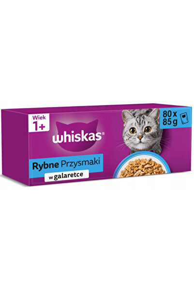 Other Hrană umedă pentru pisici Whiskas Pește în jeleu 80x85g