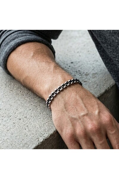 PİGADO 316L Stainless Steel Men's Bracelet 6 mm