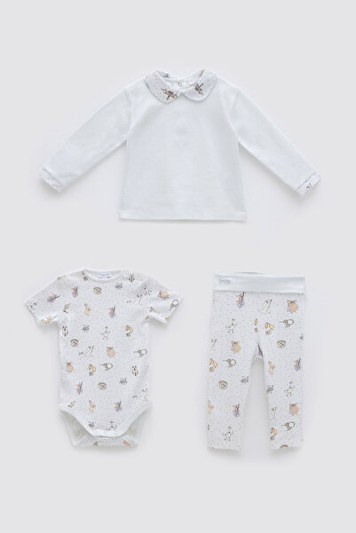 Atelier Babbi 3-Piece Body & Pants & T-Shirt Set - Theatre / Blue