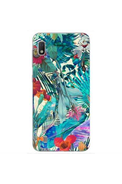 Other Samsung A10 Blue laves tropical Transparent Silicone TPU Θήκη