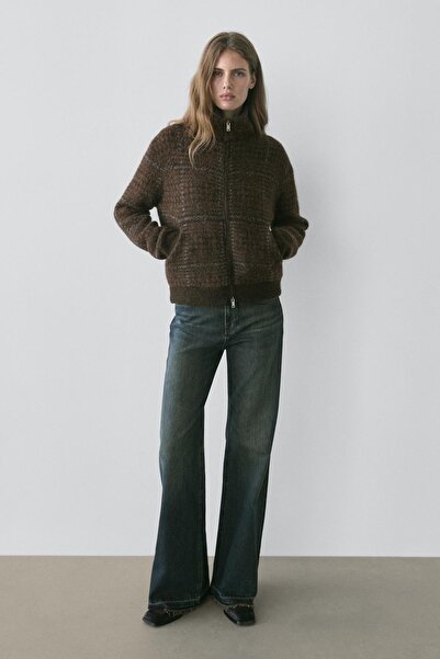 Massimo Dutti Orta bel İspanyol paça jean