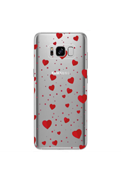 Other Samsung S8 Plus Dot hearts Transparent Silicone TPU Θήκη