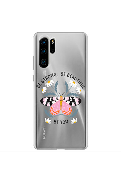 Other Huawei P30 Pro Be Strong Transparent Silicone TPU Θήκη