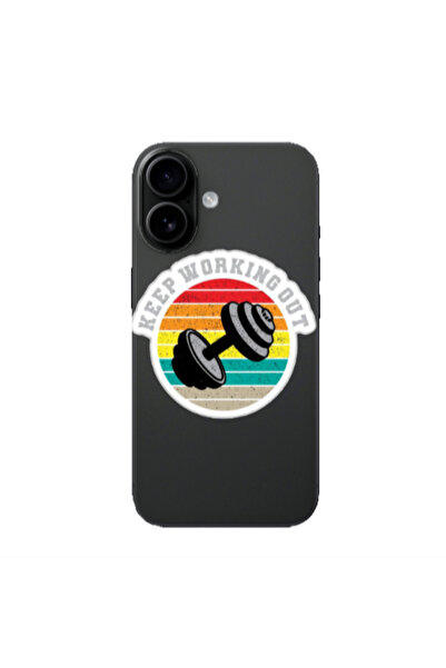 Other Apple Iphone 16 plus Keep working out Transparent Silicone TPU Θήκη