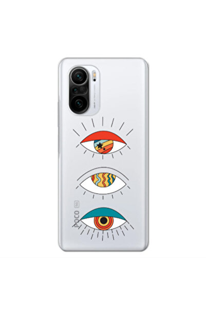 Other Xiaomi Poco F3 3 different eyes Transparent Silicone TPU Θήκη