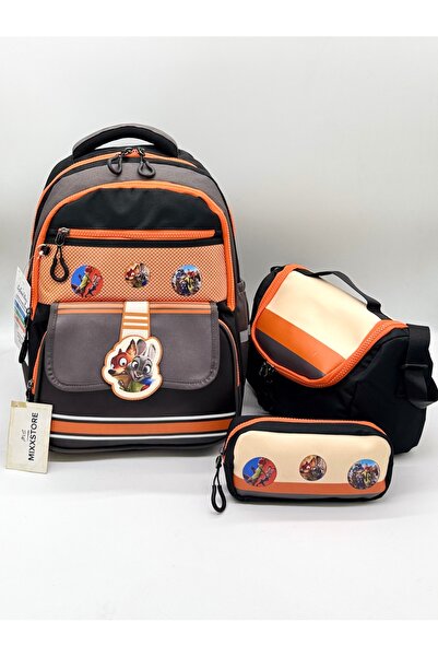 ms mixxstore Character Patterned Children's School Backpack Set with Thermal ...