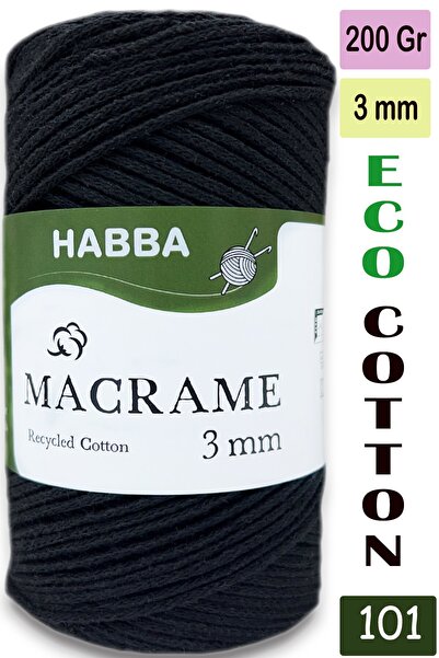 habba respect Habba 3 mm -Premium Cotton Cotton Macrame Cord-Cotton Chain Mac...