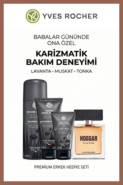 Yves Rocher Erkek Parfüm ve Sakal Bakım Seti Tıraş Köpüğü Balsam Sakal Kremi ...