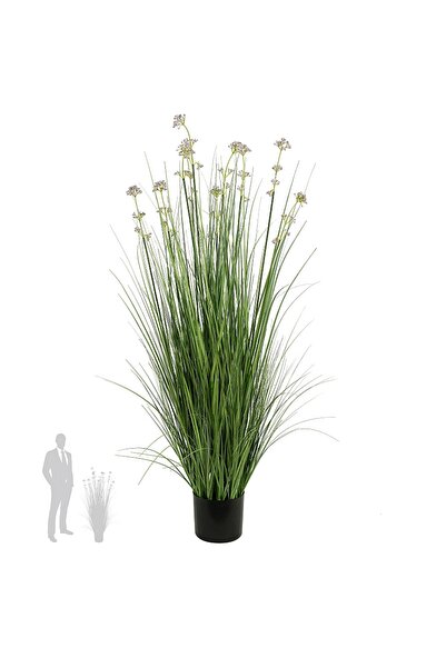 Roberto Rossi Iarba artificiala Onion 120 cm cu 10 flori de praz violet