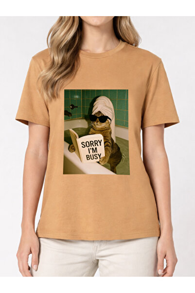 Cu Pisici Tricou din bumbac organic Premium-Sorry, I’m busy, Unisex
